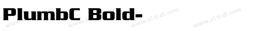 PlumbC Bold字体转换